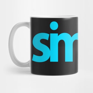 Simple (blue) Mug